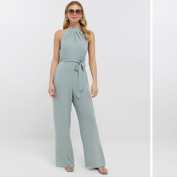 Charlotte Russe Pants - Elegant pastel green Jumpsuit M